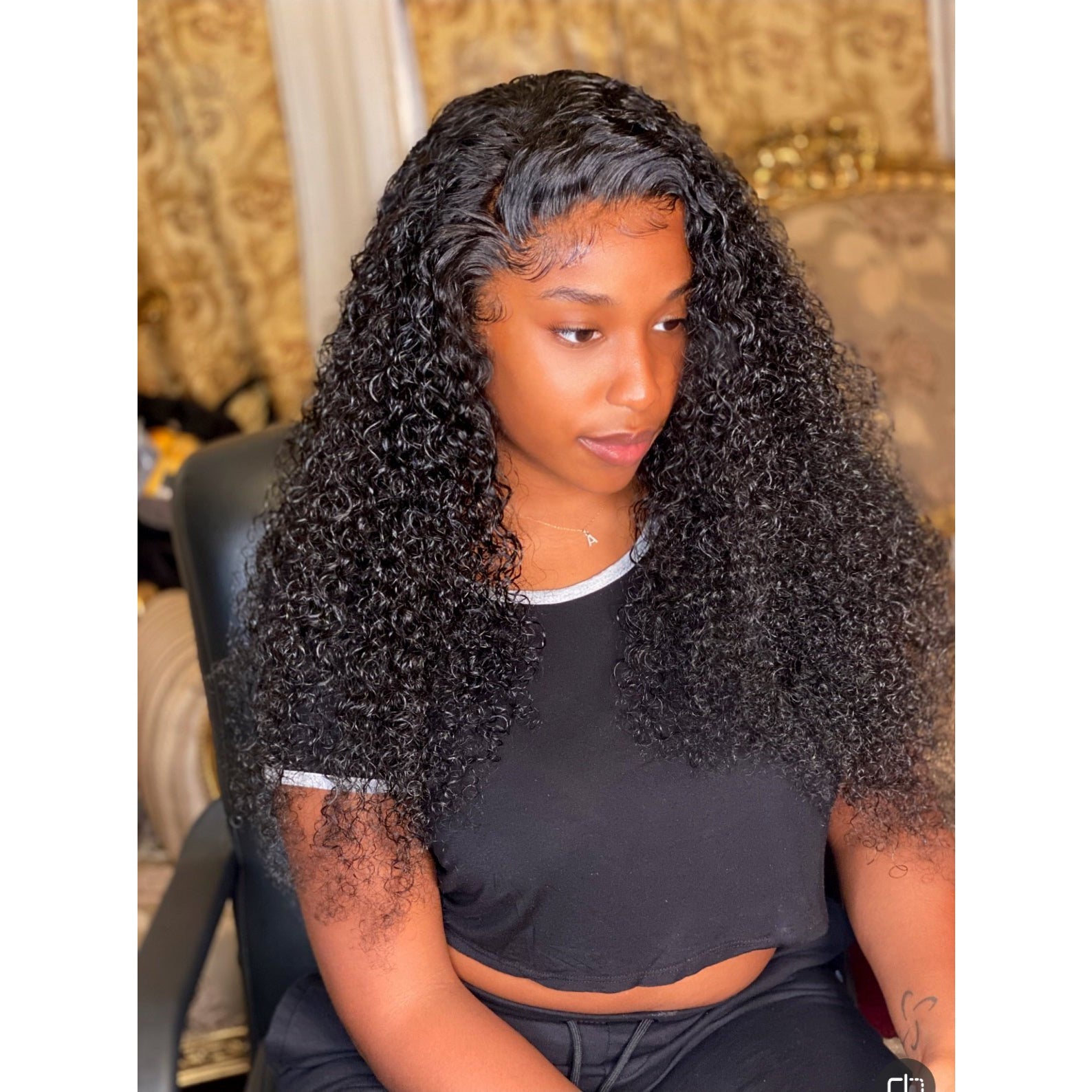 Frontal Curly Wig 250% - Queen's Kloset