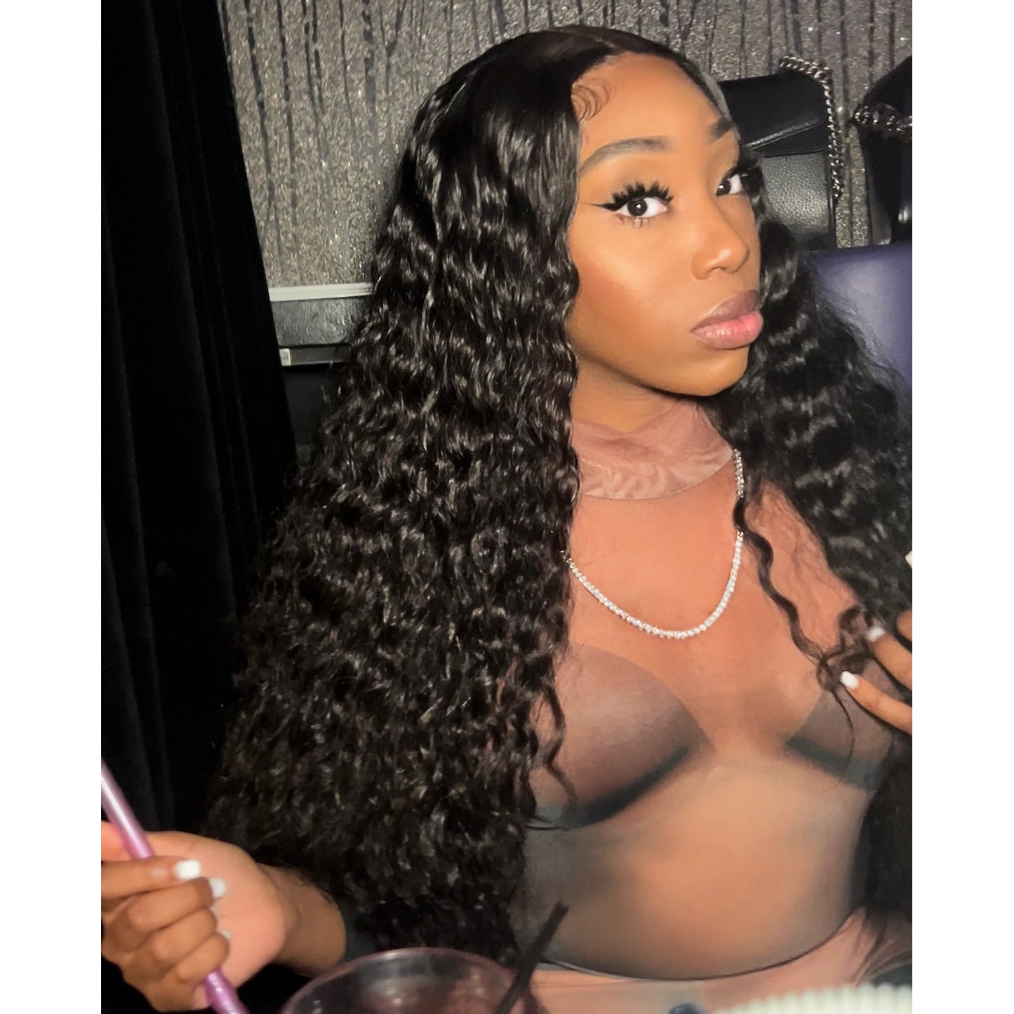 HD Closure Deep Wave Wig 250% - Queen's Kloset