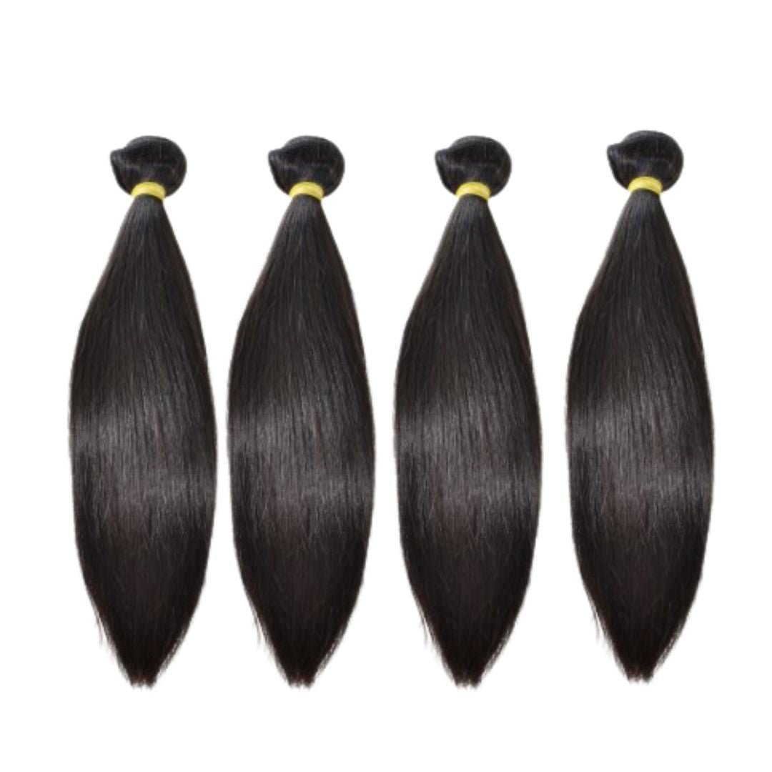 Premium Mink Brazilian straight 4 bundles - Queen's Kloset