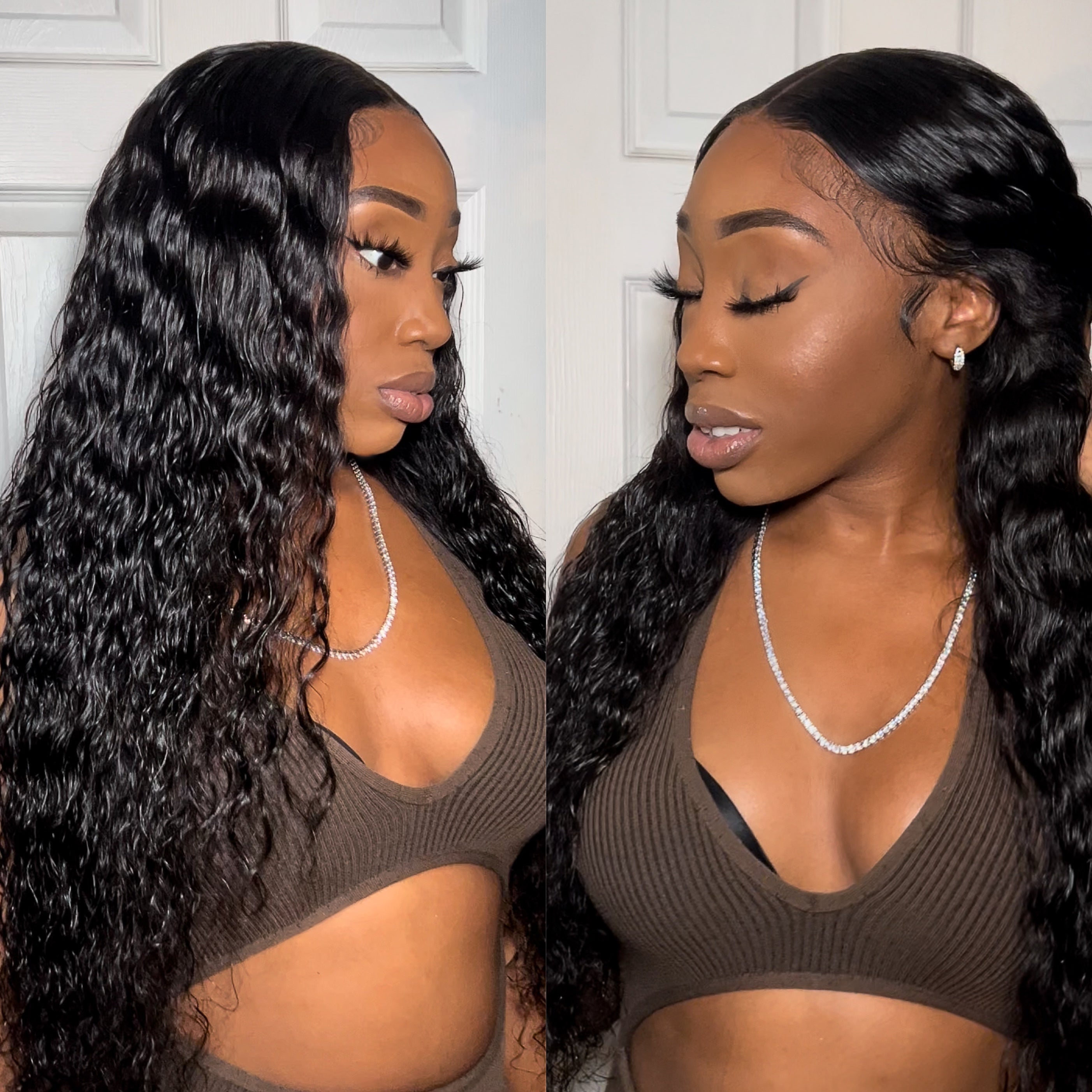 Triple color big divaqueen celebrity wavy lace front offers wig